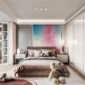 简欧 儿童房 女儿房