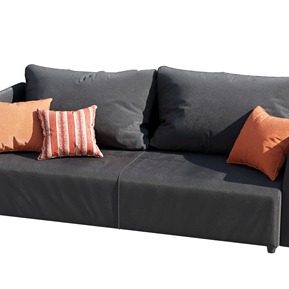 现代 双人沙发 多人沙发抱枕枕头