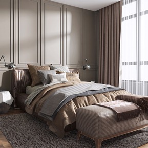 工业LOFT 双人床