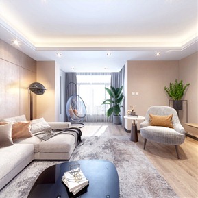 现代 客餐厅 客餐厅全景