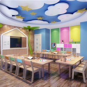 现代 幼儿园 幼儿园多媒体教室