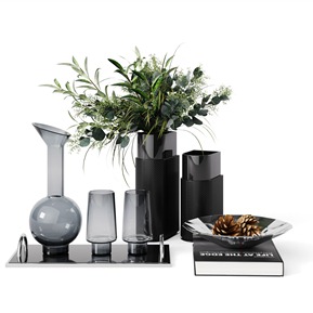 现代 摆件组合 茶几摆件