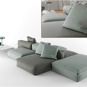 现代 多人沙发 沙发