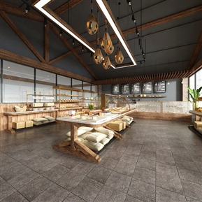 工业LOFT 面包店 烘焙工坊全景