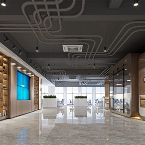 现代 公共办公区 敞开办公