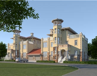 欧式联排别墅外观