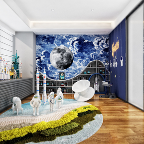 现代 儿童娱乐区 儿童娱乐休息区