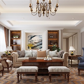 美式 客厅
