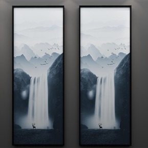 新中式 风景画 挂画