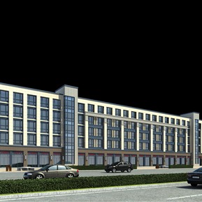 现代 办公楼 办公养老院医院