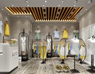 现代童装服装店