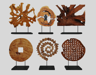 现代 摆件 木头挂饰木头摆件装饰品工艺品