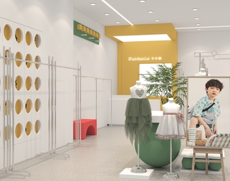 现代 童装店 童装