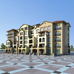 简欧 住宅楼 洋房