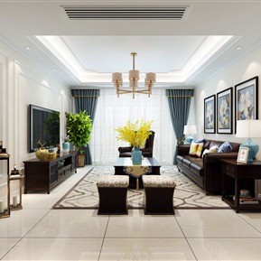 美式 客厅 客餐厅