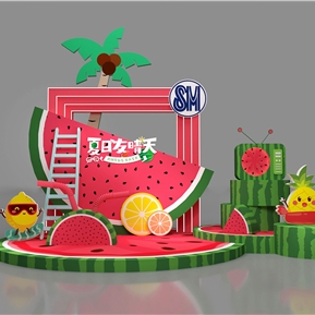 现代 美陈 夏日美陈