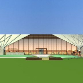 现代 售楼处建筑 售楼处