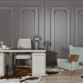 现代 书桌椅 书桌 休闲椅