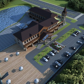 简欧 酒店建筑 酒店