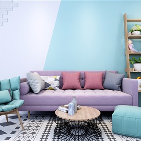 北欧 沙发茶几组合 休闲椅 沙发 花架