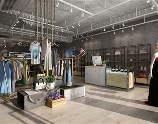 工业LOFT 服装店 服装专卖店