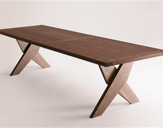 现代长方形桌子