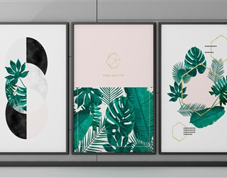 现代 植物画 挂画