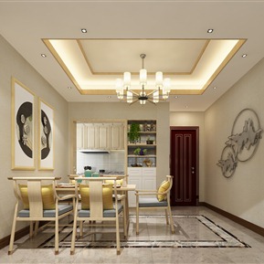 新中式 餐厅 客餐厅