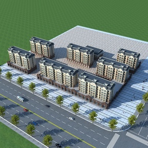 简欧 鸟瞰图 住宅鸟瞰