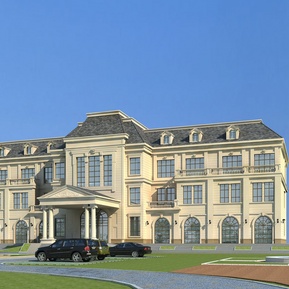 欧式 酒店建筑 酒店