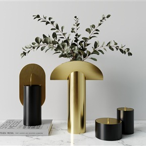 轻奢 花瓶 创意几何花瓶