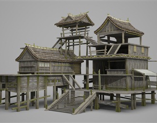 新中式防腐木木屋