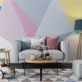 北欧 多人沙发 布艺双人沙发茶几组合