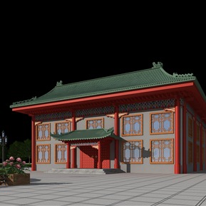 中式 古建 佛堂