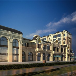 欧式 商业街 商业办公沿街