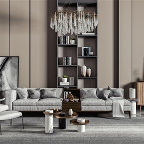 现代 沙发茶几组合 多人沙发茶几组合