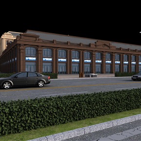 欧式 商业楼 商服