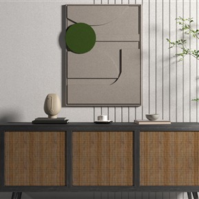 现代 边柜 立体画