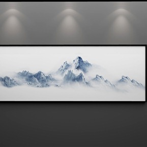 新中式 风景画 水墨山水