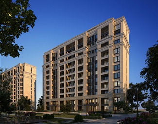 欧式高层住宅楼