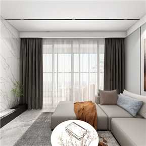 现代 客餐厅 简约无主灯客厅