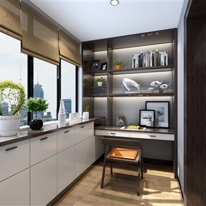 新中式 阳台 卧室阳台