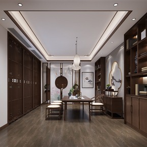 新中式 茶室 客餐厅 书房