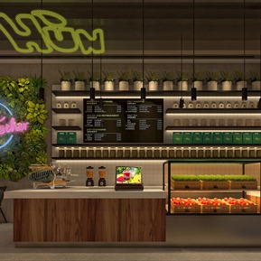 工业LOFT 饮品店 鲜榨果汁店