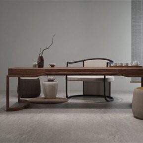 新中式 茶桌椅 茶具