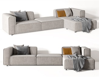现代模块沙发
