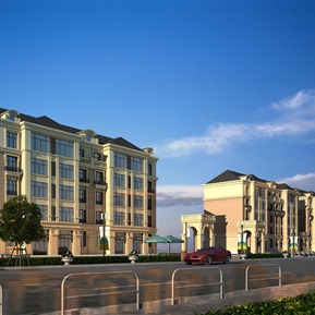 欧式 商业楼 商业沿街