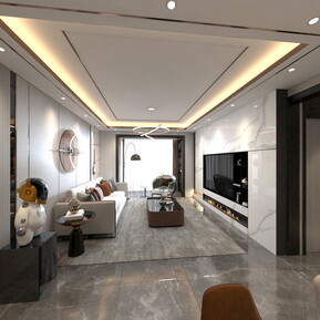 轻奢 客餐厅 客厅