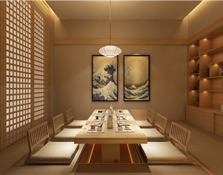 日式 包间 料理餐厅榻榻米包间