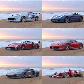 现代 跑车 豪华跑车赛车
